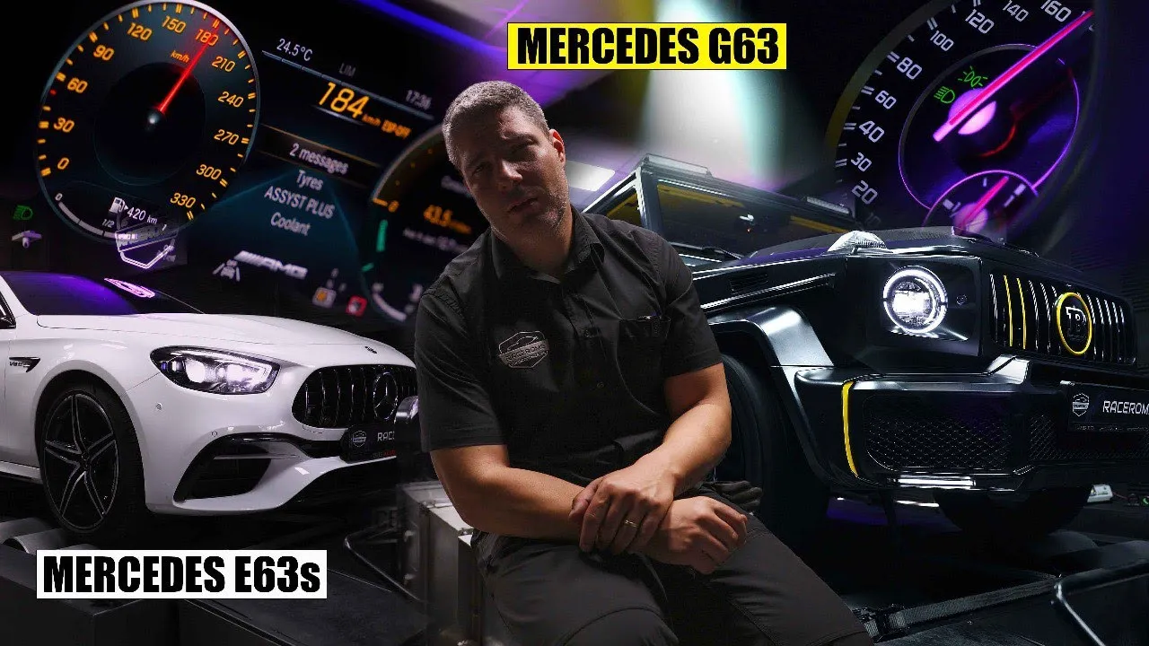 RaceRoms.tv | Mercedes G63, Mercedes E63s - 1400 Horsepower in total!?! Unique car in the World‼️🤯